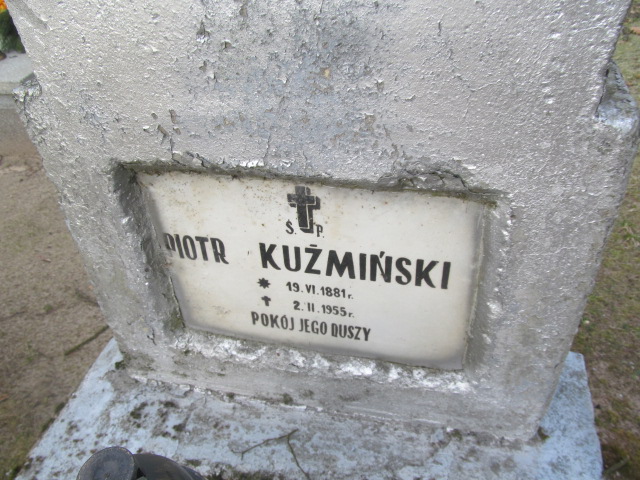 Piotr Kuźmiński 1881 Człopa - Grobonet - Wyszukiwarka osób pochowanych