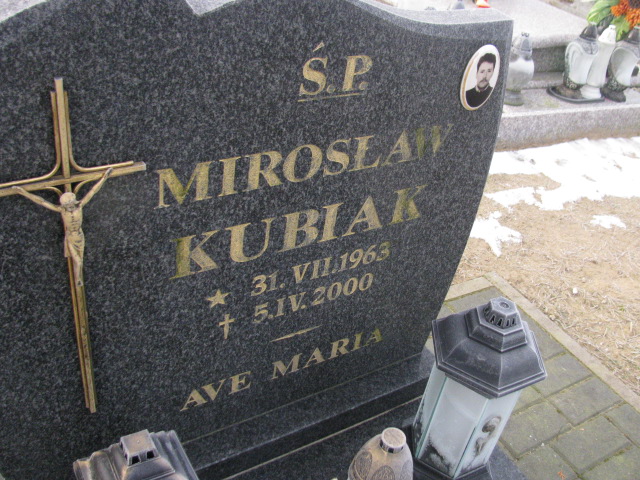 Mirosław Kubiak 1963 Człopa - Grobonet - Wyszukiwarka osób pochowanych