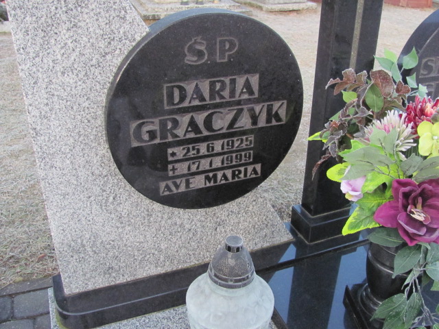 Daria Graczyk 1925 Człopa - Grobonet - Wyszukiwarka osób pochowanych
