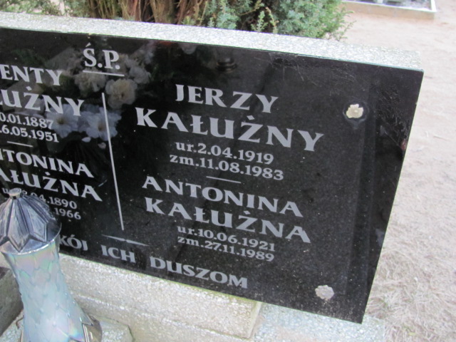 Walenty Kałużny 1887 Człopa - Grobonet - Wyszukiwarka osób pochowanych