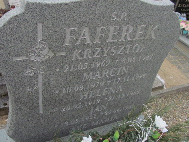 Krzysztof Fąferek 1969 Człopa - Grobonet - Wyszukiwarka osób pochowanych
