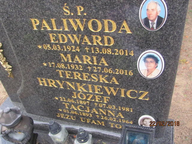 Lech Paliwoda 1954 Człopa - Grobonet - Wyszukiwarka osób pochowanych