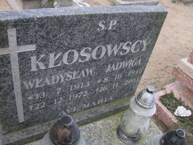 Władysław Kłosowski 1913 Człopa - Grobonet - Wyszukiwarka osób pochowanych