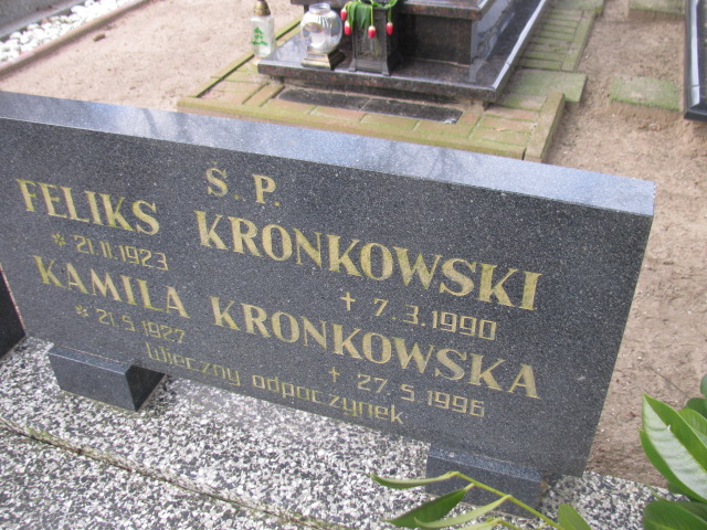 Feliks Kronkowski 1923 Człopa - Grobonet - Wyszukiwarka osób pochowanych