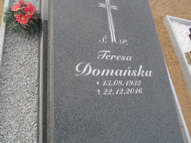 Teresa Domańska  1932 Człopa - Grobonet - Wyszukiwarka osób pochowanych