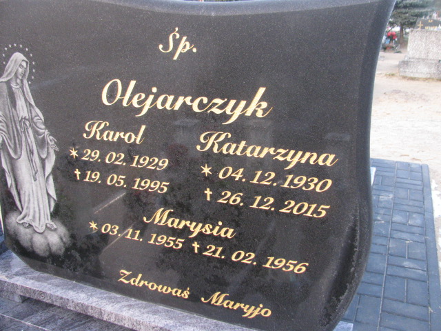 Karol Olejarczyk 1929 Człopa - Grobonet - Wyszukiwarka osób pochowanych