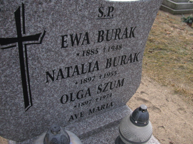 Natalia Burak 1897 Człopa - Grobonet - Wyszukiwarka osób pochowanych