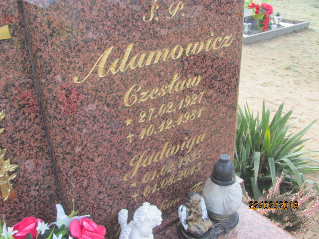 Czesław Adamowicz 1927 Człopa - Grobonet - Wyszukiwarka osób pochowanych