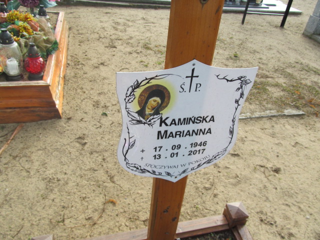 Marianna Kamińska 1946 Człopa - Grobonet - Wyszukiwarka osób pochowanych