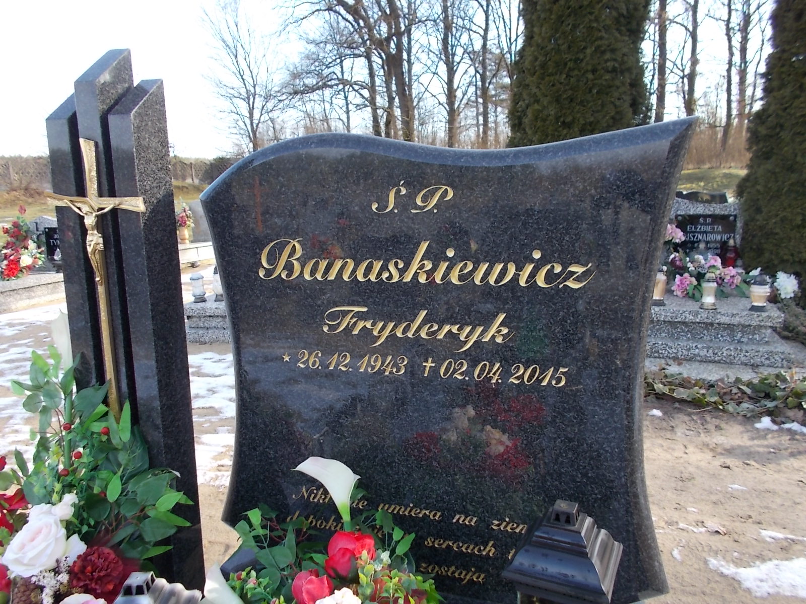 Fryderyk Antoni Banaskiewicz 1943 Człopa - Grobonet - Wyszukiwarka osób pochowanych